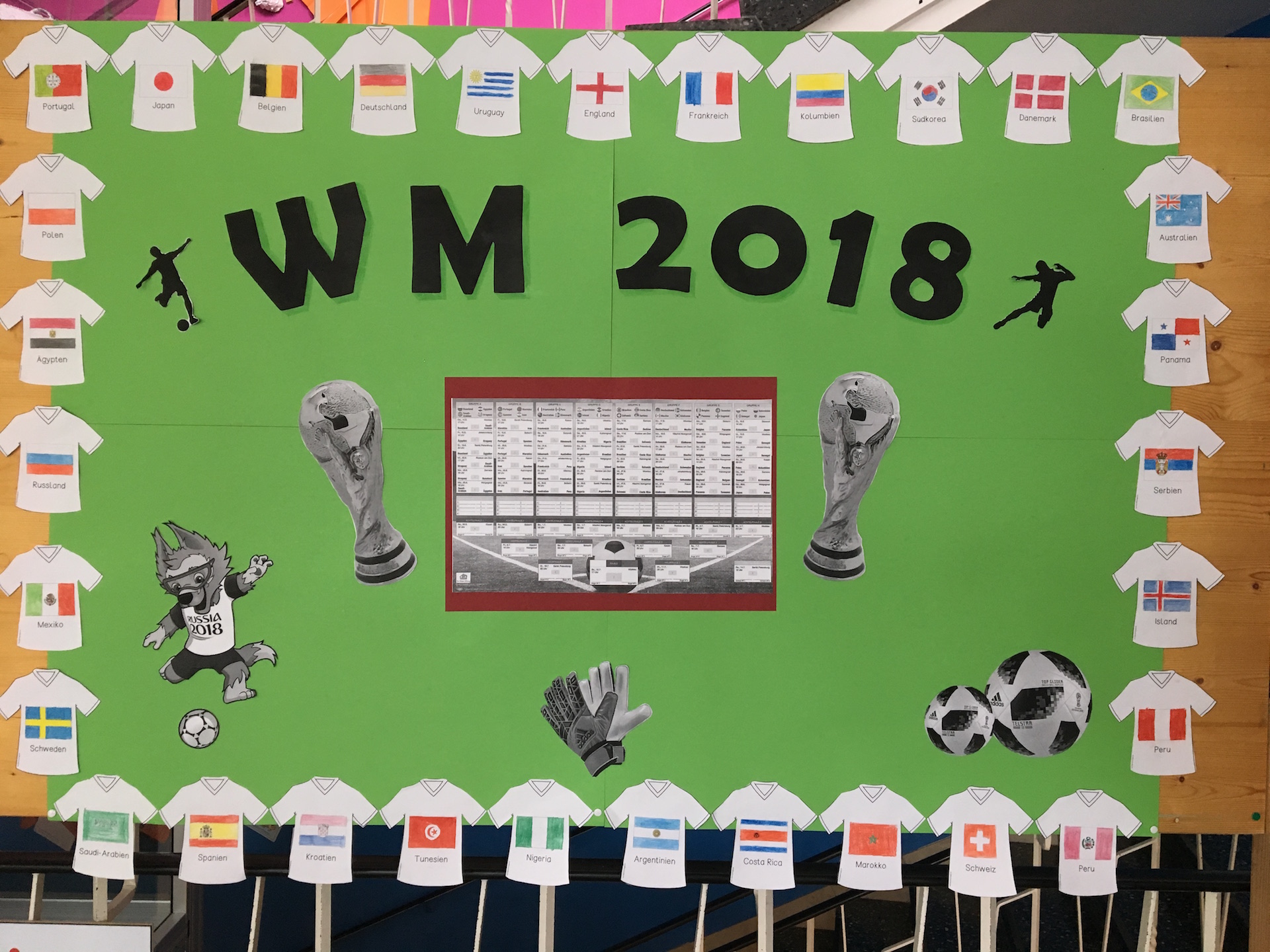WM-Feeling im Schulhaus WM-Feeling im Schulhaus