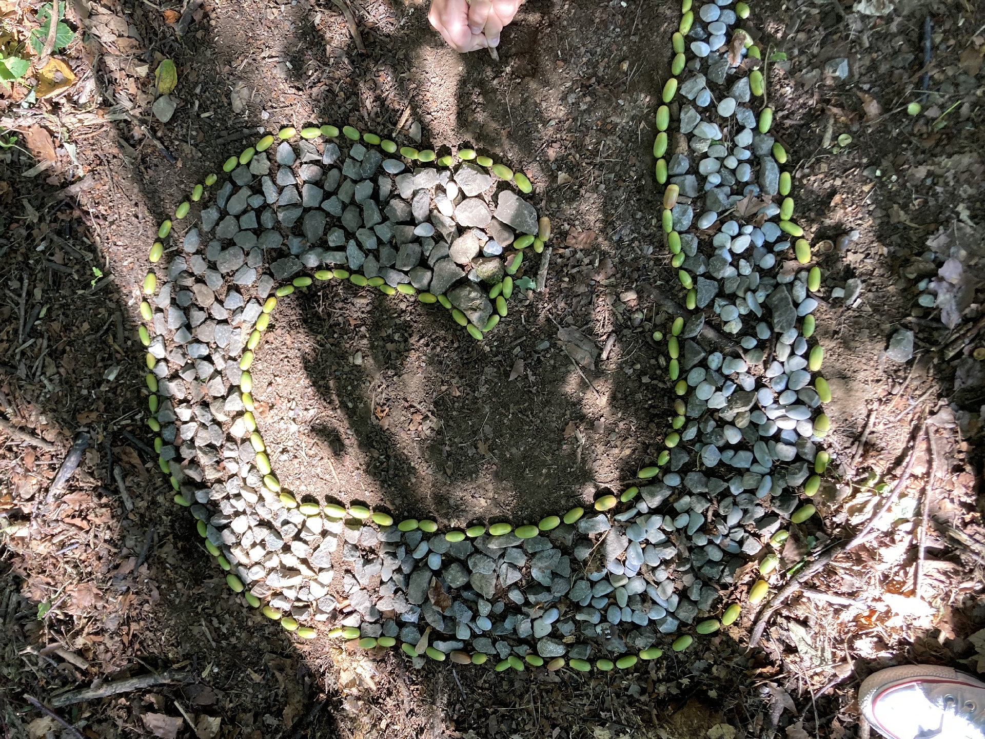 Landart im WG-Unterricht. Foto: Bayer